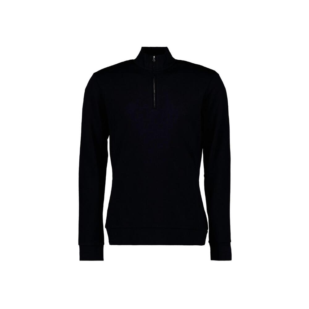 NEW ORLEBAR BROWN men's neilson wool half zip sweater in black
